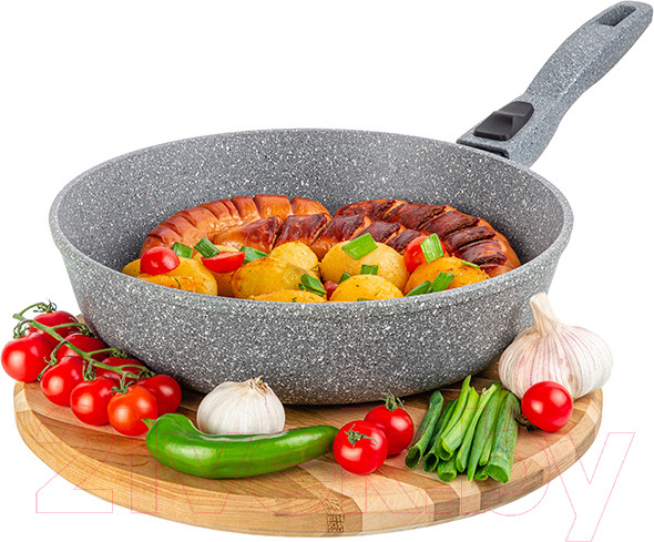Изображение товара Сковорода Elan Gallery Гармония вкуса / 120592 (серый мрамор)