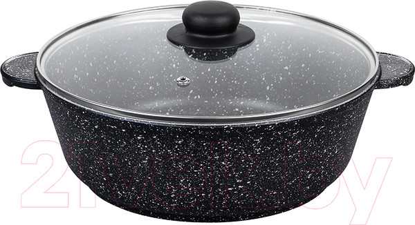 Изображение товара Жаровня Elan Gallery Гармония вкуса / 120140 (черный мрамор)