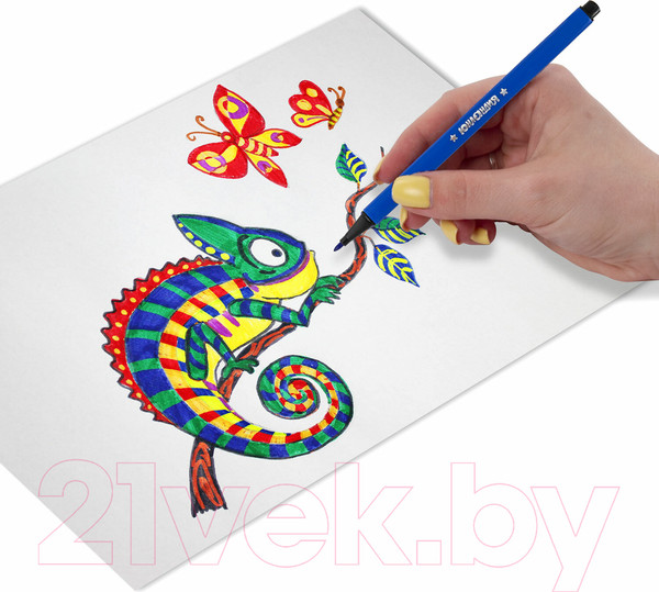 Изображение товара Фломастеры Юнландия Водный Мир / 152182 (12шт)