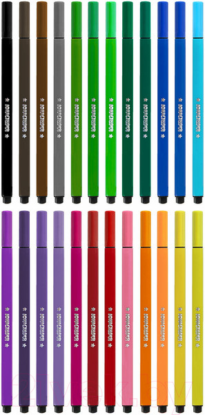 Изображение товара Фломастеры Юнландия Водный Мир / 152183 (24шт)