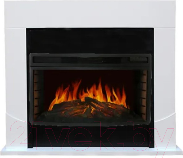 Изображение товара Каминокомплект Смолком Luton FS33/FS33W/L33 + Dioramic 33W LED FX (бьянко белый)