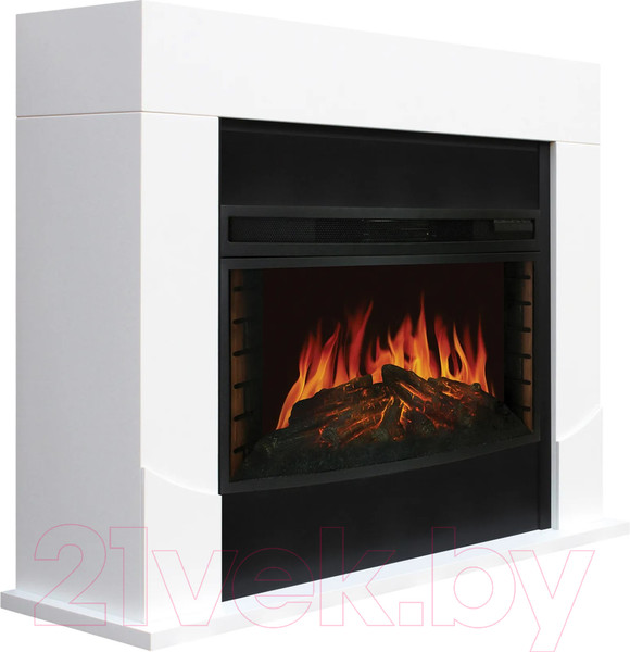 Изображение товара Каминокомплект Смолком Luton FS33/FS33W/L33 + Dioramic 33W LED FX (бьянко белый)