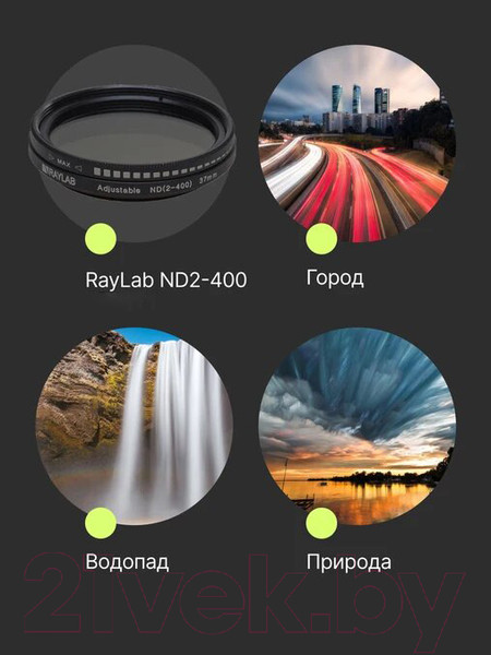 Изображение товара Светофильтр RayLab ND2-400 / RLAND82