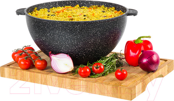 Изображение товара Казан Elan Gallery Гармония вкуса / 120142 (черный мрамор)