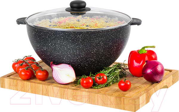 Изображение товара Казан Elan Gallery Гармония вкуса / 120142 (черный мрамор)