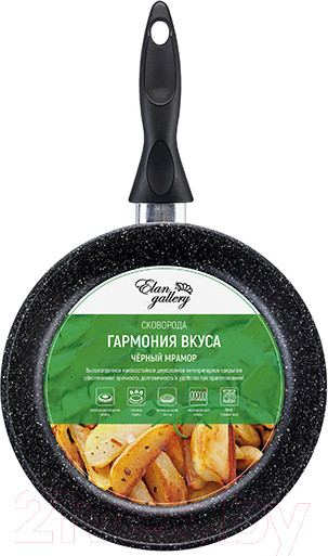 Изображение товара Сковорода Elan Gallery Гармония вкуса / 120205 (черный мрамор)