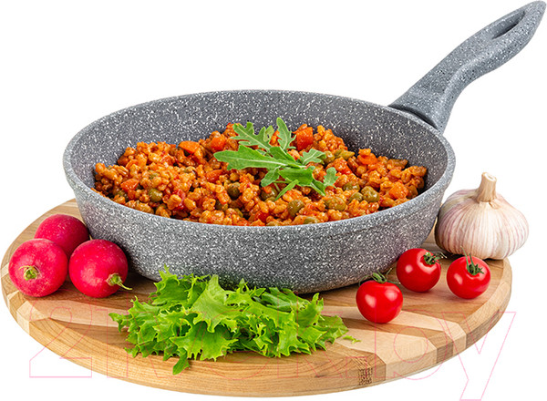 Изображение товара Сковорода Elan Gallery Гармония вкуса / 120578 (серый мрамор)