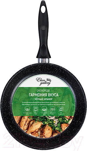 Изображение товара Сковорода Elan Gallery Гармония вкуса / 120109 (черный мрамор)