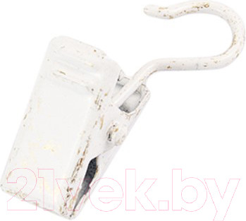 Изображение товара Зажим потолочный для штор Lm Decor белое золото (10шт)