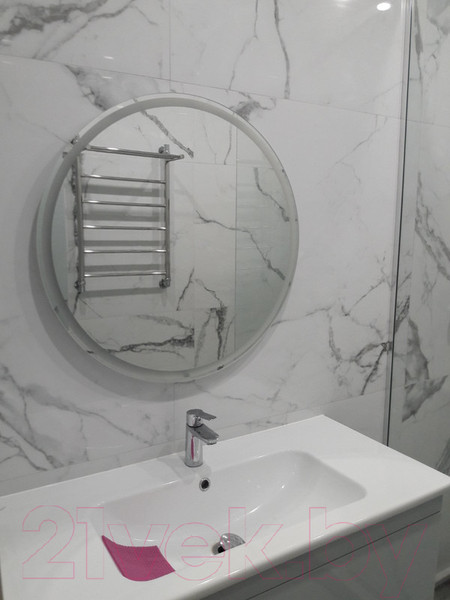 Изображение товара Зеркало Пекам Ring 1 80x80 / Ring1-80x80dp (с подсветкой,сенсором на взмах руки и подогревом)