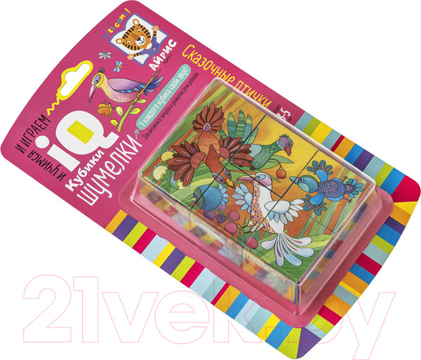 Изображение товара Развивающая игра Айрис-пресс Умные кубики. Шумелки. Сказочные птички / 9785811275830