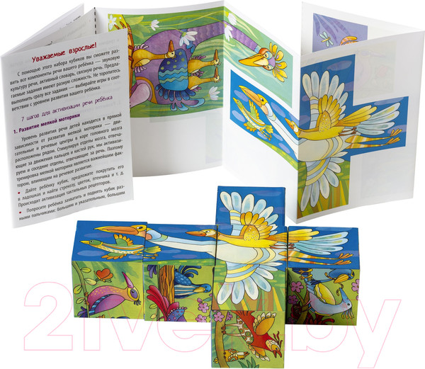 Изображение товара Развивающая игра Айрис-пресс Умные кубики. Шумелки. Сказочные птички / 9785811275830