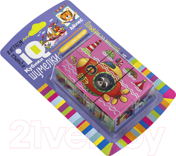 Изображение товара Развивающая игра Айрис-пресс Умные кубики. Шумелки. Плывем за мечтой / 9785811275786