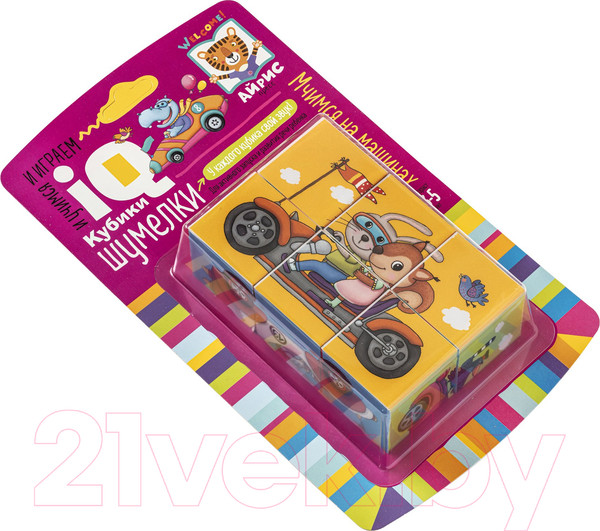 Изображение товара Развивающая игра Айрис-пресс Умные кубики. Шумелки. Мчимся на машинах / 9785811281503