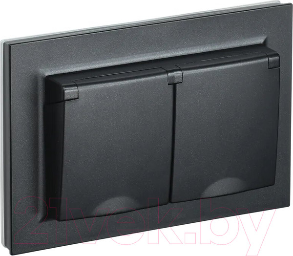 Изображение товара Розетка IEK Brite BR-R26-16-44-K02-F (черный)