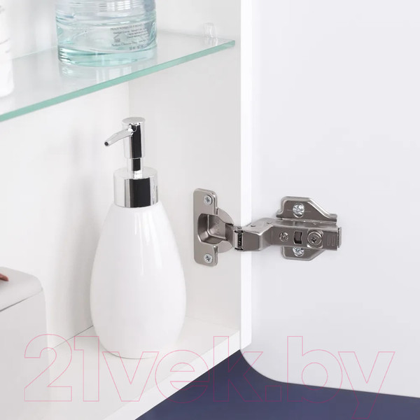 Изображение товара Шкаф с зеркалом для ванной Пекам Marta 60x80 / MartaBox-60x80 (с сенсором на прикосновение)