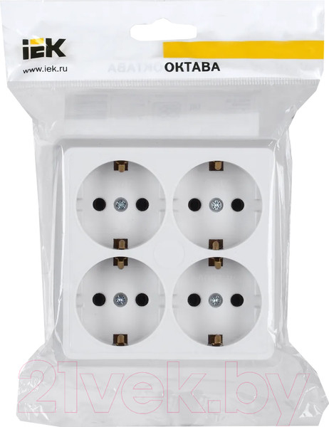 Изображение товара Розетка IEK Октава ERO41-K01-16-DC (белый)