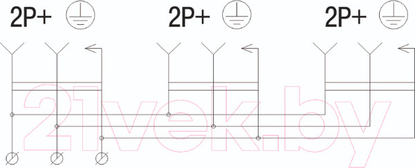 Изображение товара Розетка силовая IEK Омега PKR61-016-2-K04