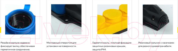 Изображение товара Розетка силовая IEK Омега PKR61-016-2-K05