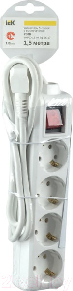 Изображение товара Удлинитель IEK WYP10-16-04-03-ZK-N