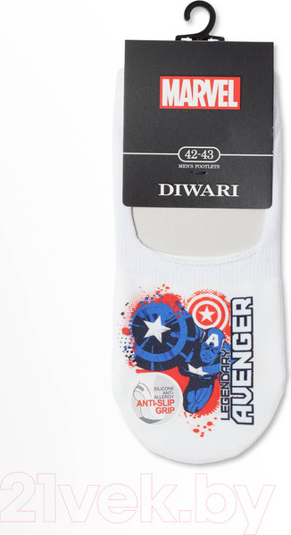 Изображение товара Подследники Diwari Marvel 127 (р.27, белый)