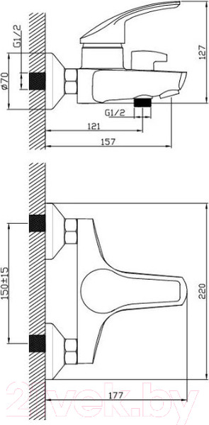 Изображение товара Смеситель Diadonna D80-330102