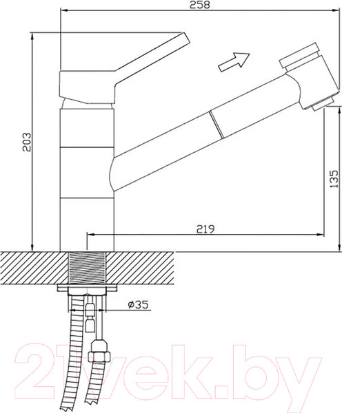 Изображение товара Смеситель Diadonna D88-660127GY