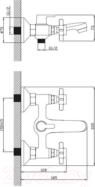 Изображение товара Смеситель Diadonna D84-330352J