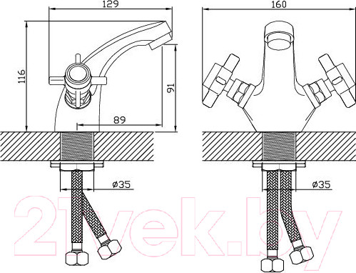 Изображение товара Смеситель Diadonna D84-110352J