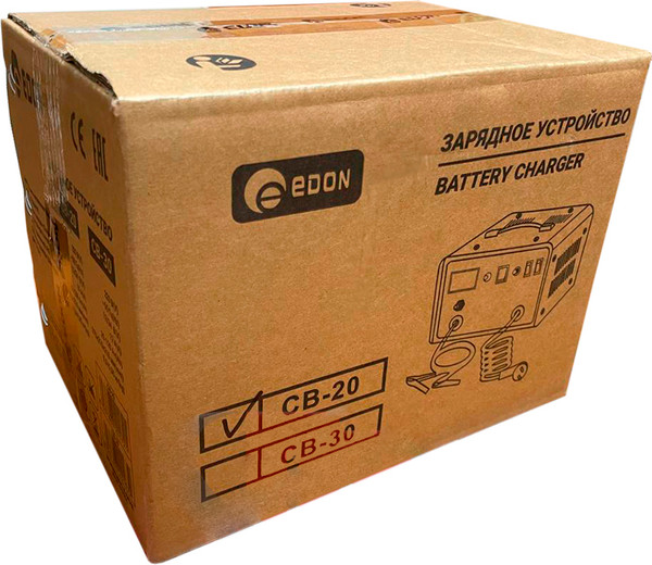 Изображение товара Зарядное устройство для аккумулятора Edon CB-20