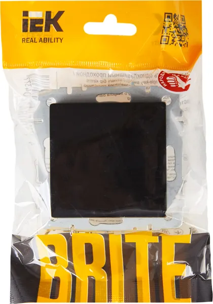 Изображение товара Выключатель IEK Brite BR-V10-0-10-K02 (черный)