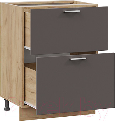 Изображение товара Шкаф-стол кухонный ТриЯ Габриэлла 1Н6Я2 (дуб крафт золотой/муссон)