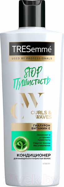 Изображение товара Кондиционер для волос Tresemme Curls Waves Для вьющихся и пушистых волос (360мл)