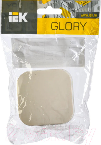 Изображение товара Выключатель IEK Glory EVH10-K33-10 (кремовый)