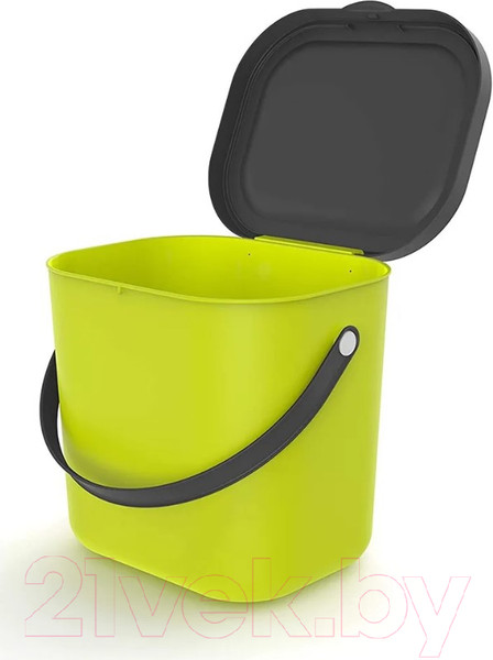 Изображение товара Контейнер для мусора Rotho Albulino / 1030305070 (6л, лайм)