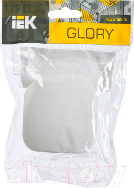 Изображение товара Выключатель IEK Glory EVH10-K01-10 (белый)