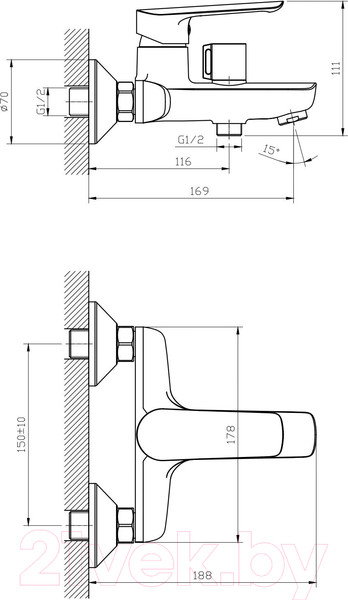 Изображение товара Смеситель Esko Lagos LG 54