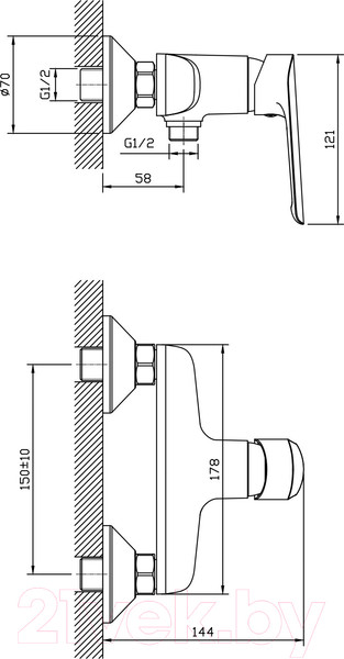 Изображение товара Смеситель Esko Lagos LG 80