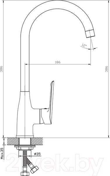 Изображение товара Смеситель Esko Lagos LG 519