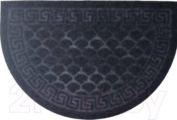 Изображение товара Коврик грязезащитный Kovroff Чешуйки полукруг 40x60 / ПП/04/01/02 (серый)