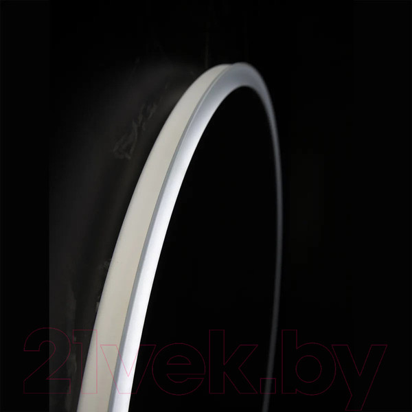 Изображение товара Зеркало Пекам Ring 100x100 / ring-100x100scl (с подсветкой, сенсором на прикосновение и часами)
