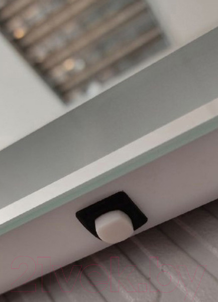 Изображение товара Зеркало Пекам Ring1 100x100 / ring1-100x100 (с подсветкой, с механической клавишей включения)