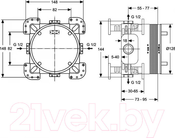 Изображение товара Смеситель Ideal Standard Cerafine A7388AA + A1000NU