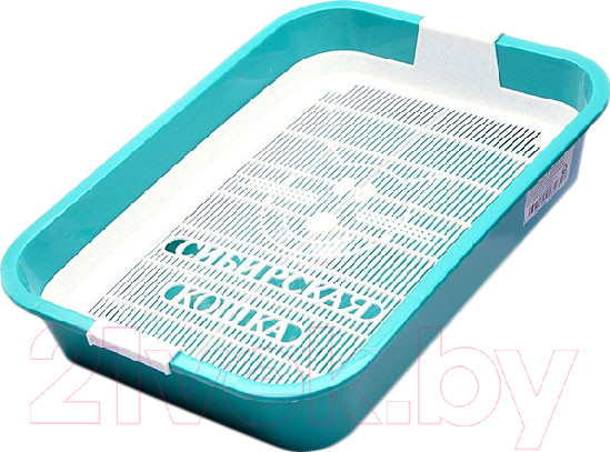 Изображение товара Туалет-лоток Сибирская кошка Мяус с сеткой (в ассортименте)