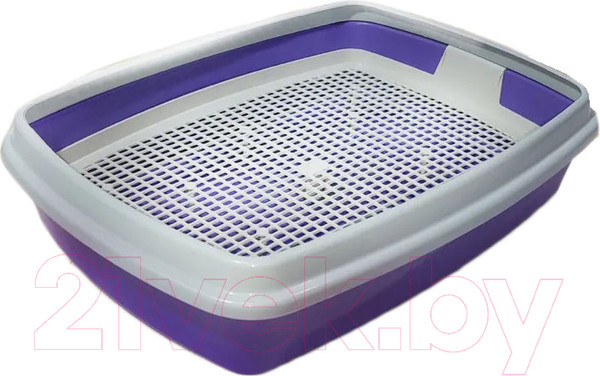 Изображение товара Туалет-лоток Сибирская кошка Мяус с сеткой и бортиком