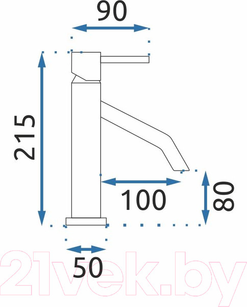 Изображение товара Смеситель REA B2046 (черный матовый)