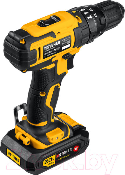 Изображение товара Аккумуляторная дрель-шуруповерт Steher CDS-200-2