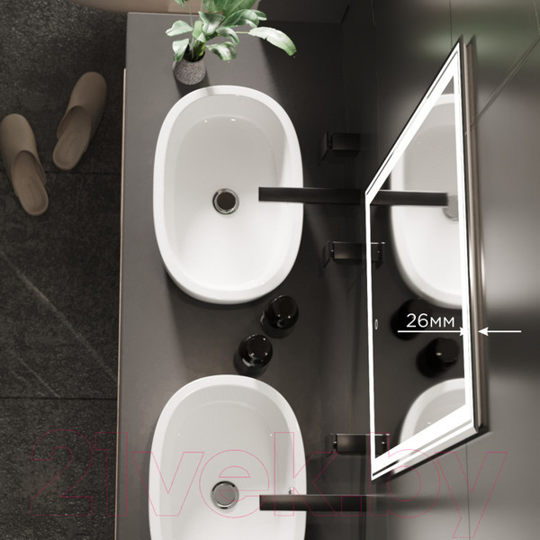 Изображение товара Зеркало Mixline Мелис 545202 (с подсветкой)