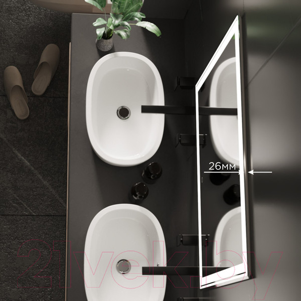 Изображение товара Зеркало Mixline Мелис 545203 (с подсветкой)