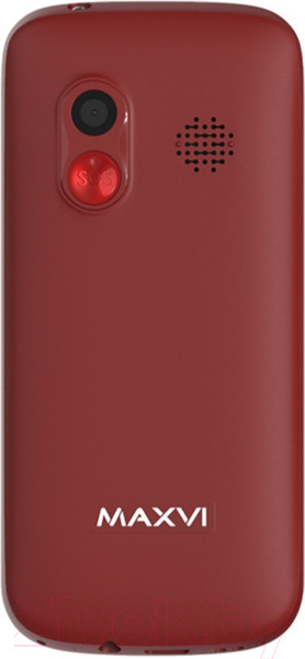 Изображение товара Мобильный телефон Maxvi B100ds (красный+ЗУ)